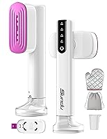 Travel Steamer for Clothes,15s Fast Heat-up Portable Iron,35mins Runtime & 180ml Large Tank,25g/min Steam,Ceramic Panel,Stands on Desk,Wrinkle Remover for Travel, Home, Office(White)