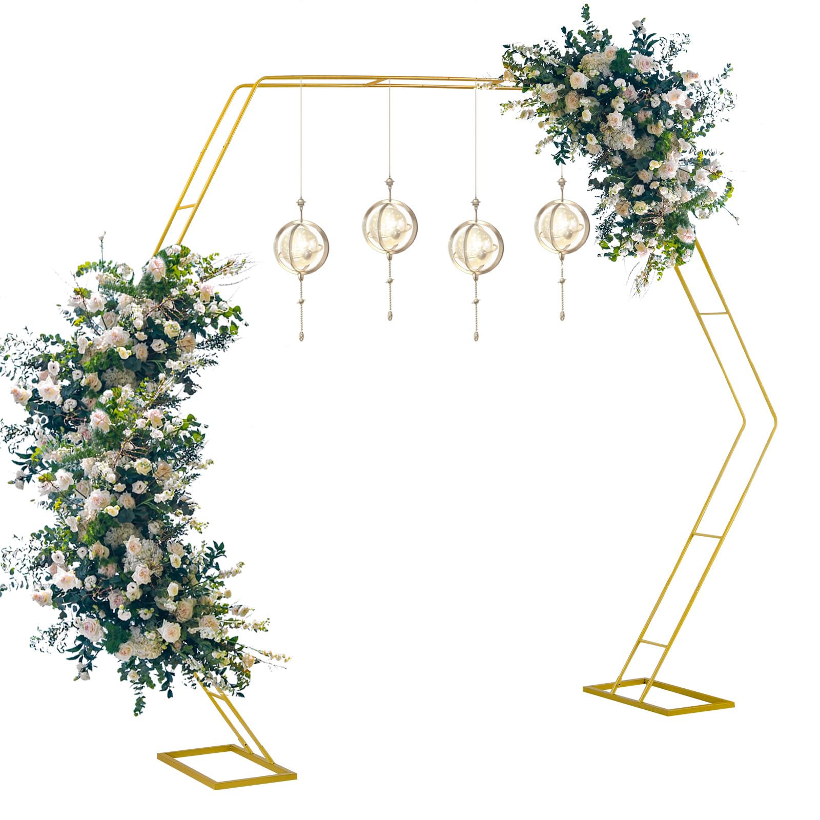 Mua arch backdrop stand 7 2ft wedding arches gold heptagonal metal