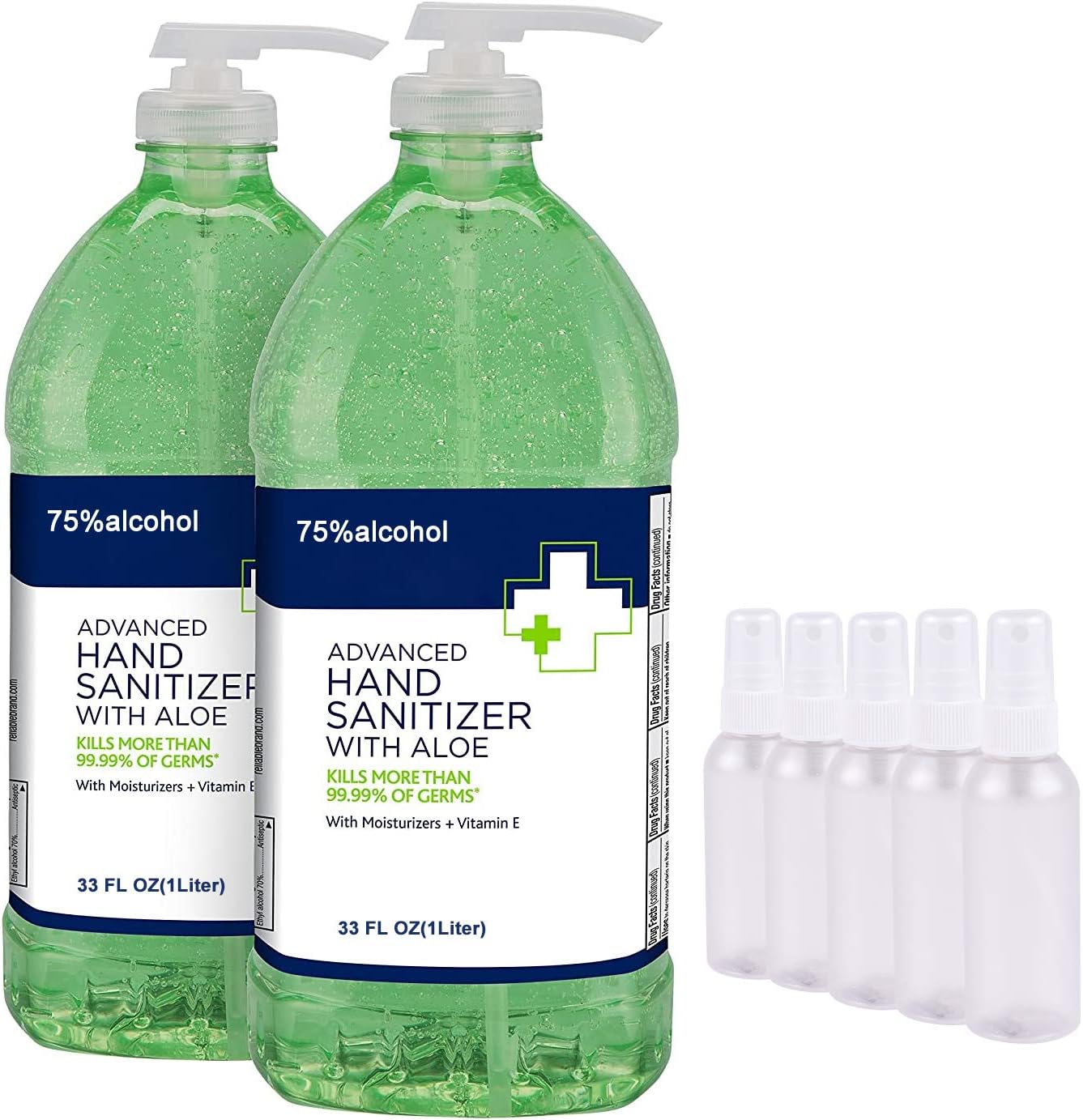 Hand Sanitizer Soap Bulk 1000ml Hand Cleaning Refill Spray Gel for Outdoor Kitchen School Bathroom (1000ml, 2) in stock