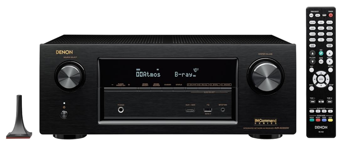 Denon AVRX2200W-R Refurbished 7.2 Channel Full 4K Ultra HD AV Receiver with Bluetooth & Wi-Fi