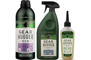 Gear Hugger Bike Bundle - Bike Wash, Degreaser & Bike Lubricant (3 Pack) - Eco-Friendly & Biodegradable - All-in-One Bike Cleaner, Chain Degreaser & Long-Lasting Plant-Based Lubricant for All Bikes