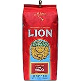 Lion Coffee Gold Roast, Light Roast Whole Bean Coffee, A Taste of Aloha, 24 Ounce Bag