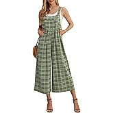IWOLLENCE Women's Summer Jumpsuits Boho Wide Leg Overalls Casual Loose Rompers with Pockets 2025