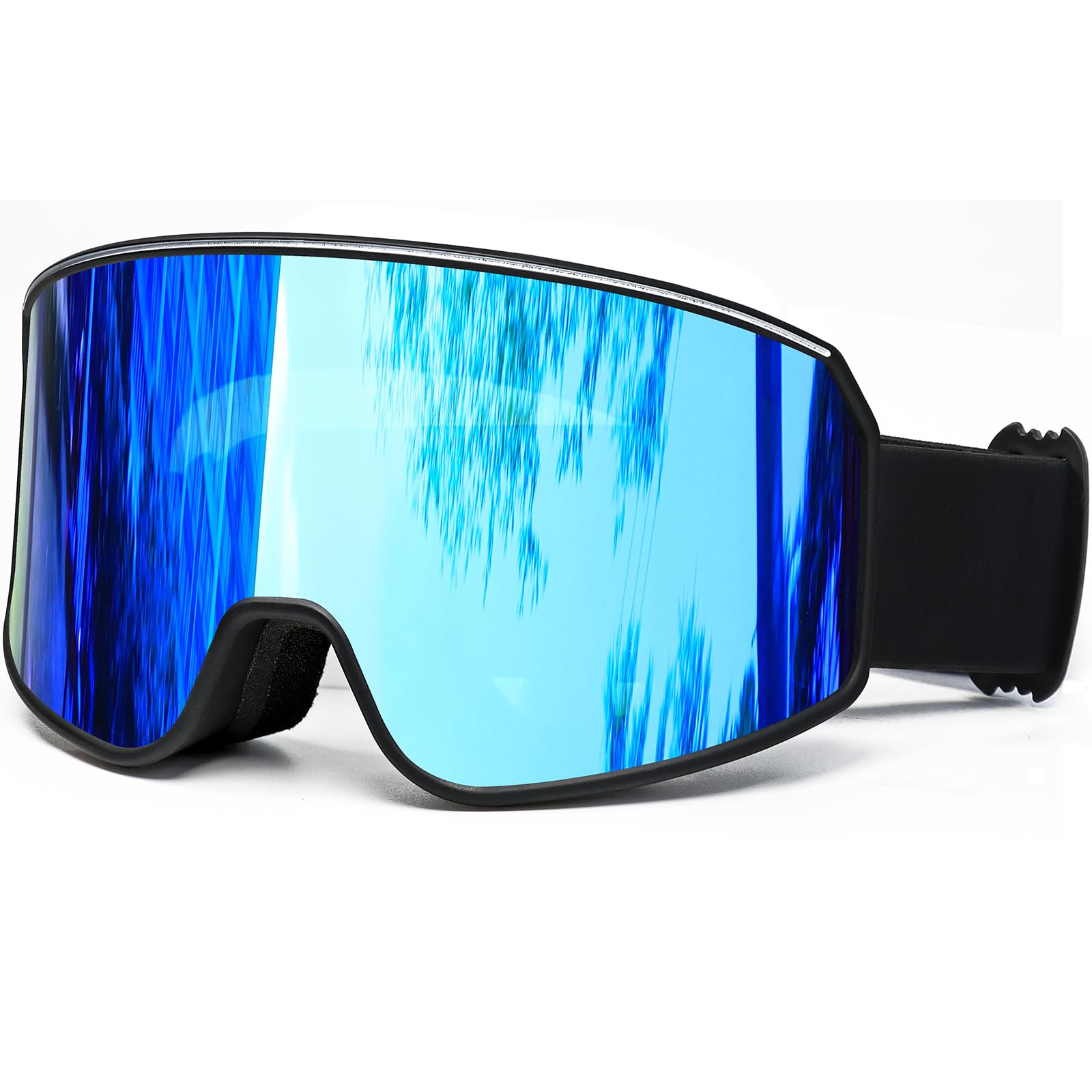 SPOSUNE Ski Goggles Over Glasses with Dual lens | Anti-fog Anti-UV Snow Goggles for Men Women Youth Skiing Snowmobile…