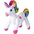 Botabee Inflatable Unicorn (Set of 3) - 19.7" Life Sized Inflatable Pool Float - Unicorn Themed Celebrations, and Party Decor Essentials - Birthday Party Decor - Pool Toys
