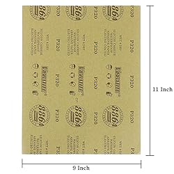 Sandpaper Sheets, 1500 Grit Dry Wet Sand Paper, 9 x