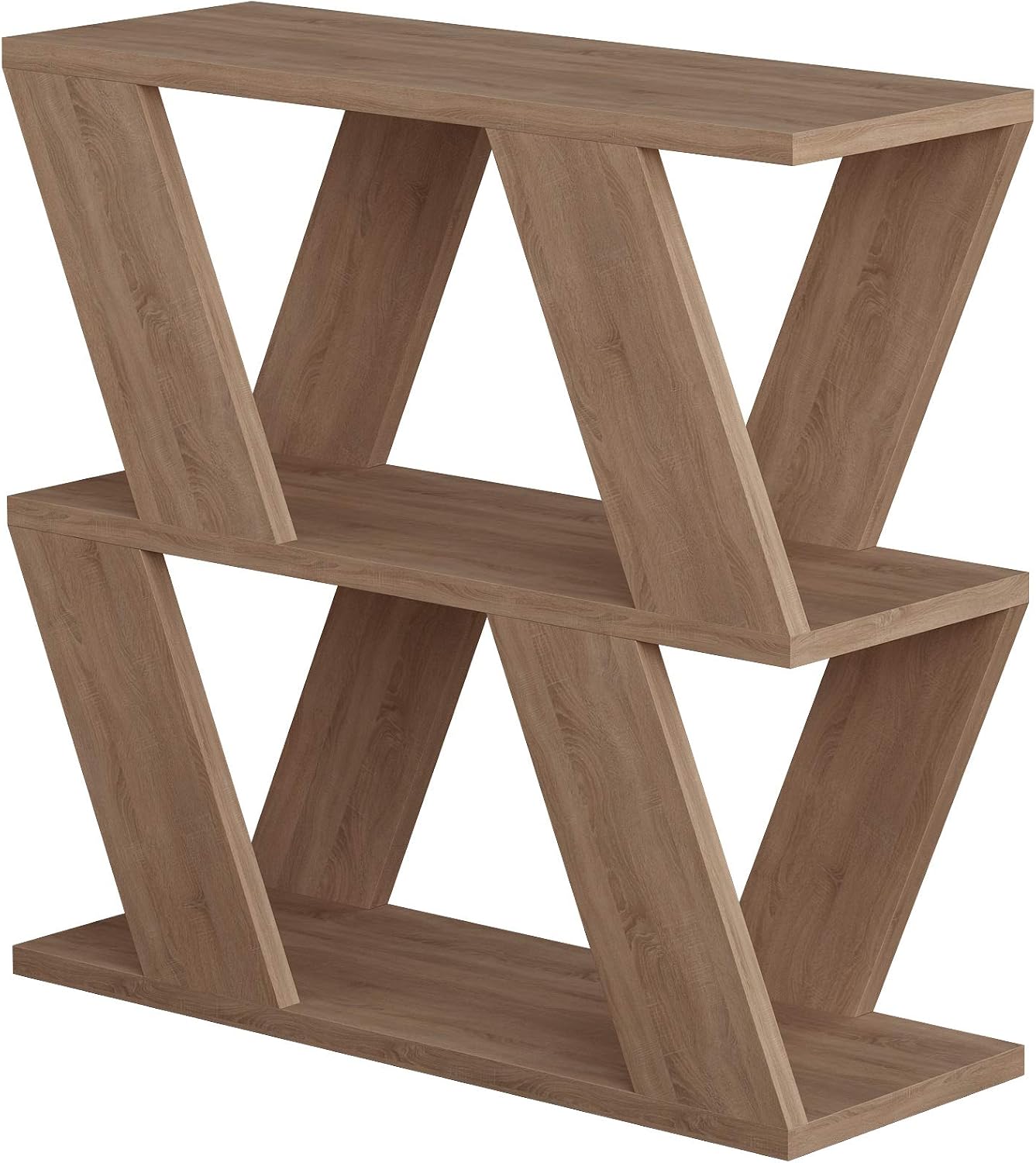 HOCUS PICUS Coffee Table with Magazine Rack for Living Room and Office Many Color Options, 60 x 22 x 57 cm Oak