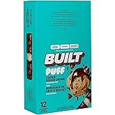 Built Bar 12 Pack High Protein and Energy Puffs- Low Carb, Low Calorie, Low Sugar- Delicious, Healthy Snack - Gluten Free (12