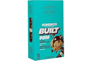Built Bar 12 Pack High Protein and Energy Puffs- Low Carb, Low Calorie, Low Sugar- Delicious, Healthy Snack - Gluten Free (12