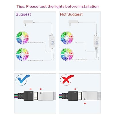 Buy Led Lights For Bedroom Jadisi 65 6ft Led Strip Lights App Control Music Sync Color Changing Led Light Strips With Remote For Room Home Decoration Online In Vietnam B0965pj5fq