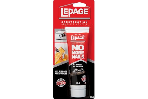 LePage No More Nails All Purpose Construction Adhesive 88 ml Yellow