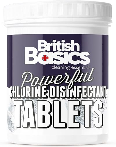 BritishBasics Chlorine Disinfectant Tablets 200 x 640g For Hot Tubs Spas Pools