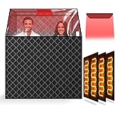 Smartmak Two Person Portable Far Infrared Sauna for Home, Full View X-Large Sauna Box with 660nm Red Light Therapy Lamp, 6 Heaters, Indoor SPA Room for Relaxaion, Remote Control, 2 Big Folding Chairs
