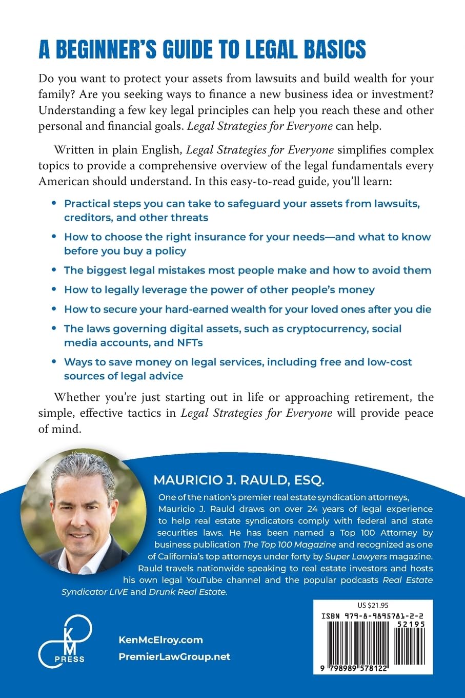Legal Strategies for Everyone: The Complete Guide to Covering your Assets, Maximizing Wealthy, and Protecting Your Family