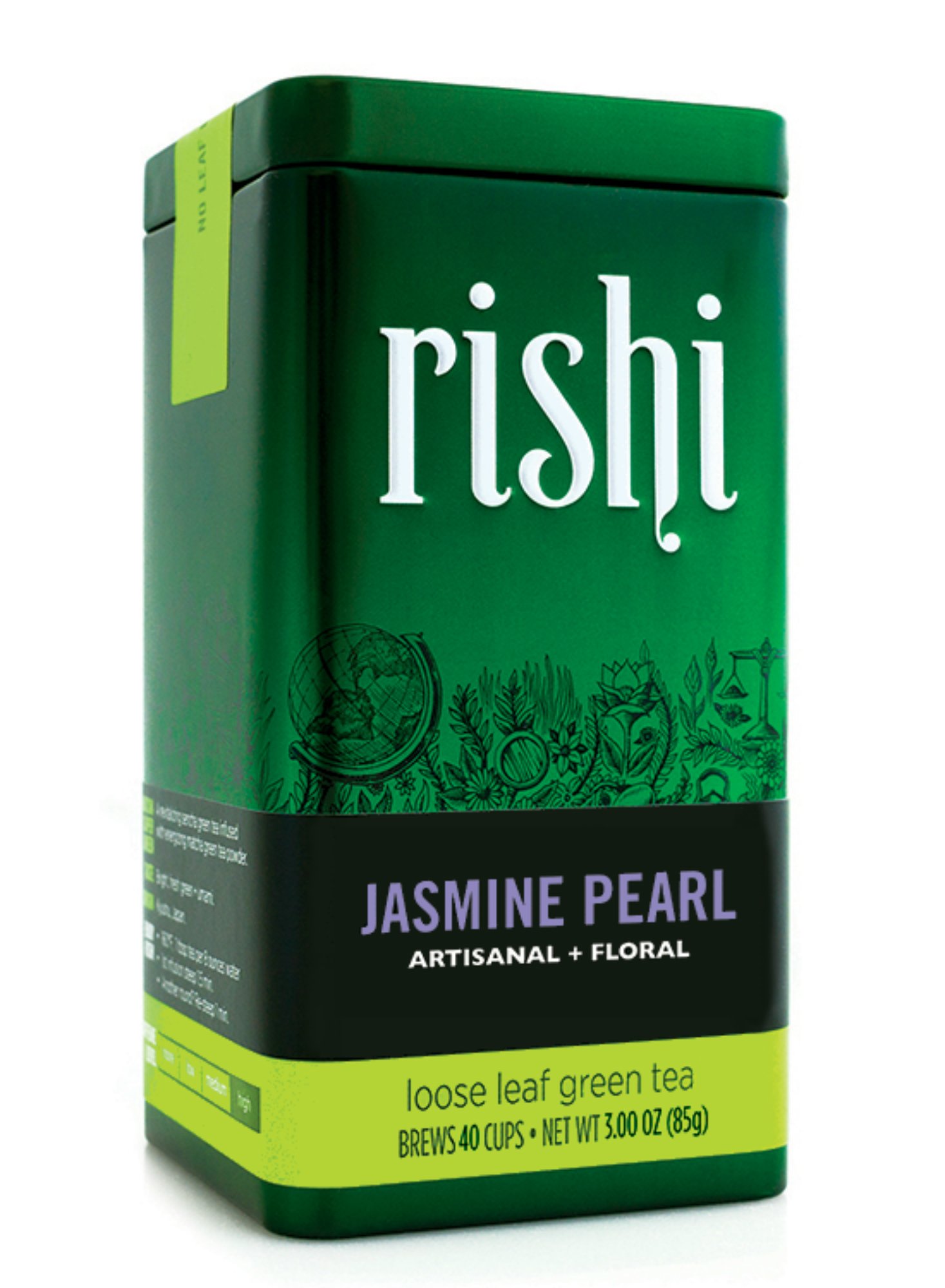 Rishi Tea Jasmine Pearl Loose Leaf Tea 3 Ounce Tin eBay