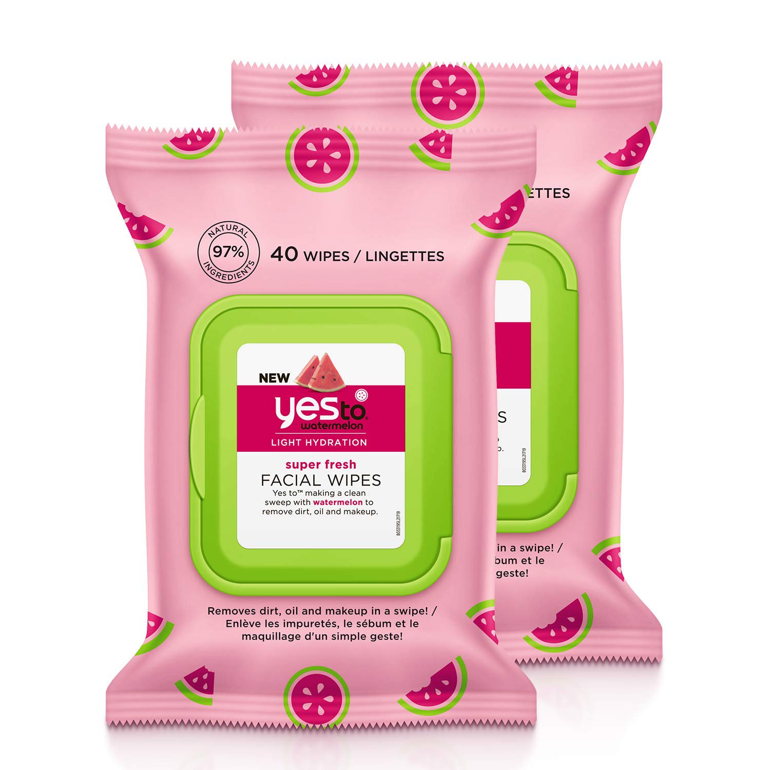 Yes To Superblueberries Skin Recharging Cleansing Facial Wipes for Stressed Skin, 30 Count (Pack of 2): Beauty