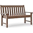 Amazon.com : YITAHOME Garden Bench, All Weather Outdoor Bench for 2-3 Persons, Fade/Rot ...