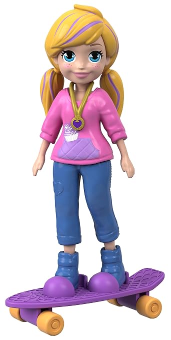 Polly Pocket Active-Pose Puppe – Totes Cute Lili, Bewegliche Glieder