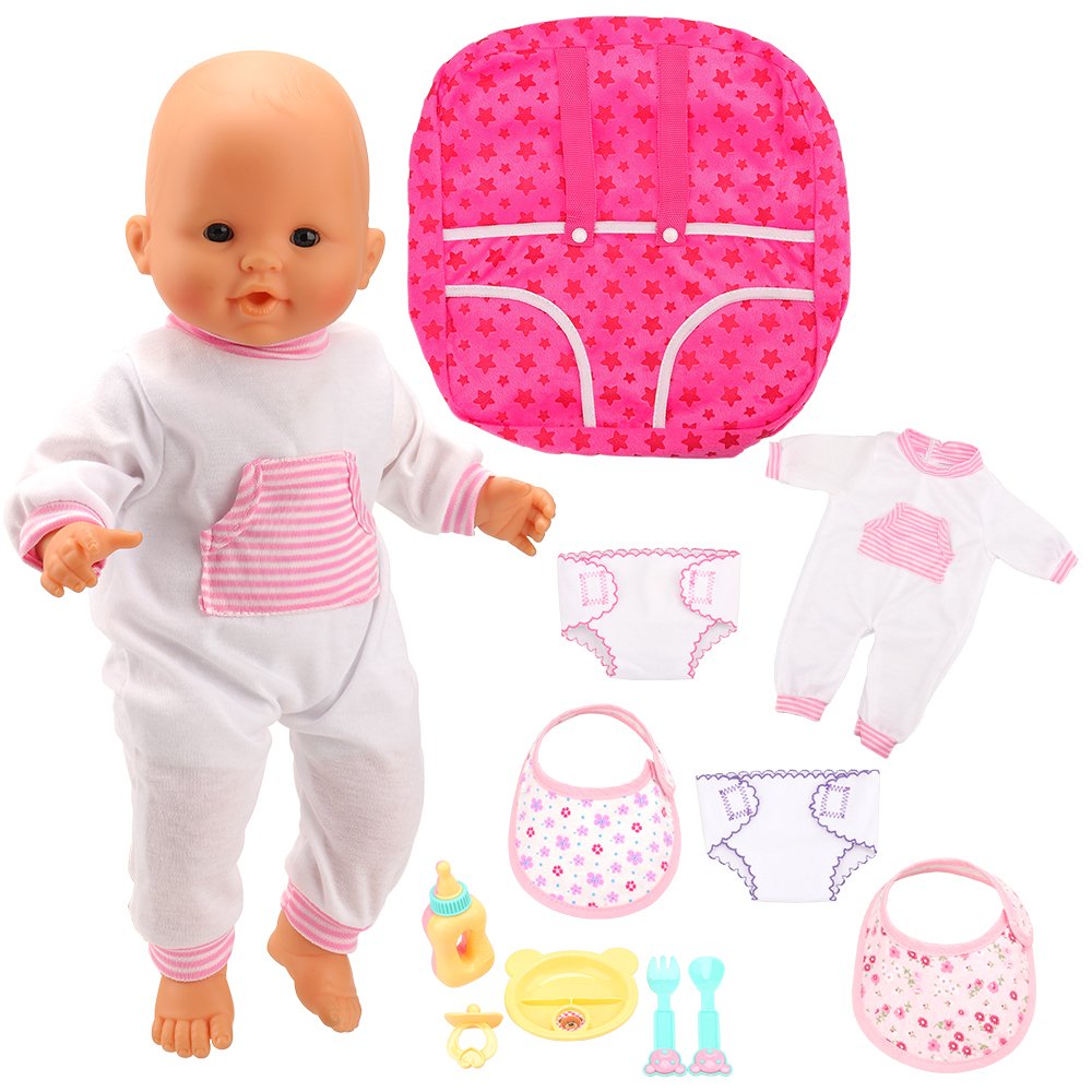 Barwa Baby Alive Baby Doll Clothes Accessories Doll Backpack Carrier