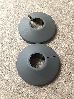 Grey Pipe Covers For 15mm Pipes Radiator Rose Surround Covers