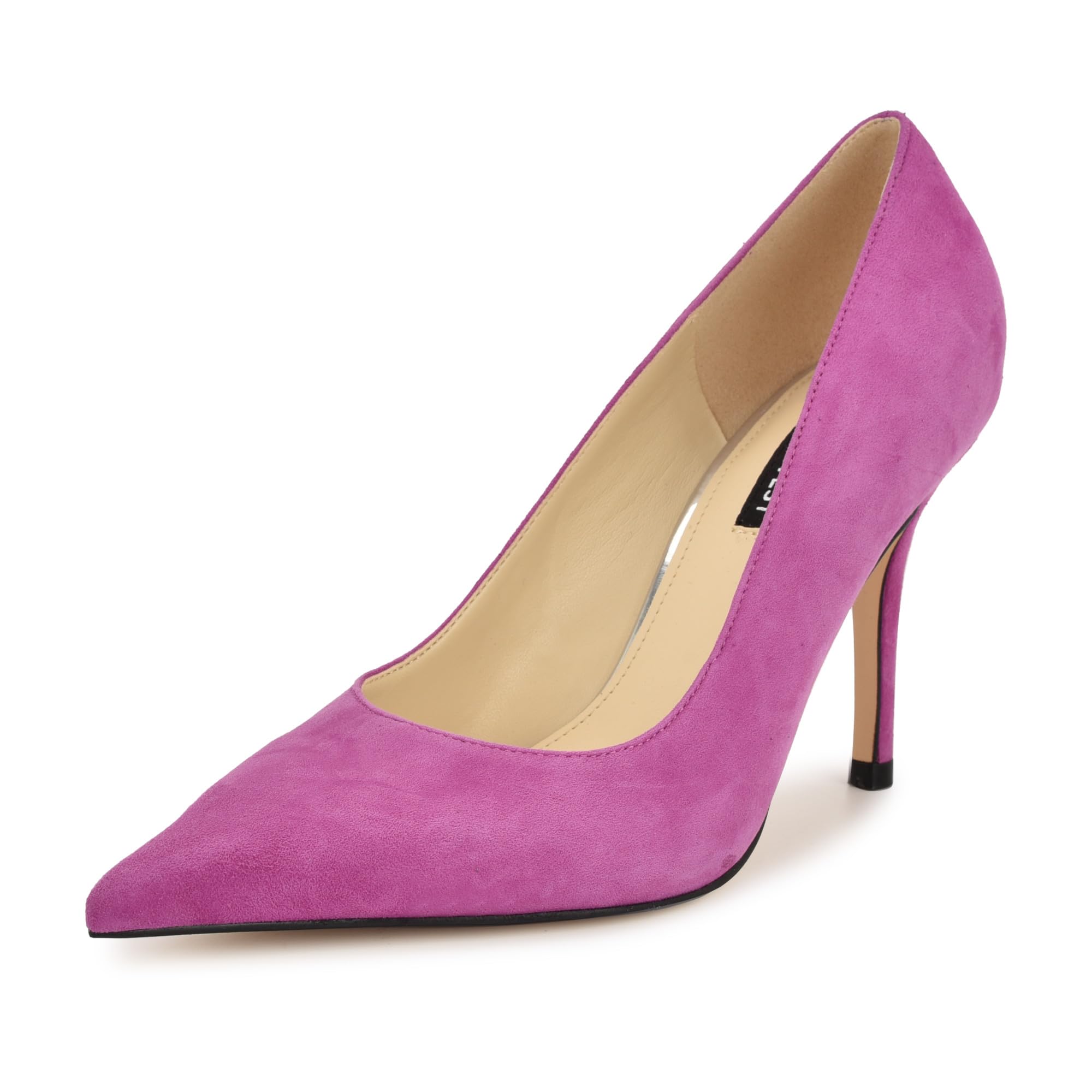 Nine West Women’s Gemmha Pump, Dark Pink Suede 650, 6
