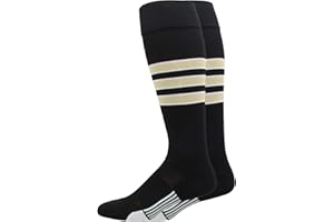MadSportsStuff Dugout Striped Baseball Socks Softball Youth and Adult for Boys Girls Men Women Over the Calf Length