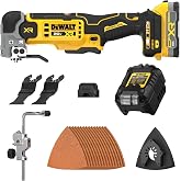 DEWALT 20V MAX XR Oscillating Multitool with Battery and Charger (DCS359E1) | 1.7Ah XR Lithium Ion Battery, 20,000 BPM No Load Speed, Variable Speed Trigger, 43% less vibration, Removable Clamping Pin