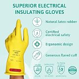 Ansell ActivArmr Electrician Work Gloves Size L 1000V Class 0 Natural Rubber view 2