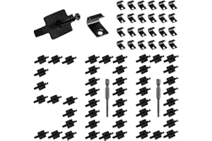 HEYLEAYAR 500Pcs Hidden Fastener Clips,Composite Decking Clips & Hidden Deck Fasteners with Universal 304 Stainless Steel Start Clips Kit for Composite Decking Board for 300 SQ.FT.