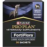 Purina Pro Plan Veterinary Supplements FortiFlora Dog Probiotic Supplement | FortiFlora Probiotic Supplement with strain of probiotics promotes intestinal health and can help management of diarrhea
