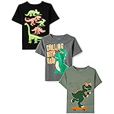 The Children's Place Baby-Boys and Toddler School,Learning Short Sleeve Graphic T-Shirts,3 Pack