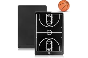 16 Inch Electronic LCD Basketball Coaching Boards, Digital Pro Strategy Marker Board with Stylus for Basketball Game, Trainin