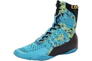 PARARICA High-Top Boxing Wrestling Shoes for Men & Women, Professional Combat Training Kickboxing Boots for MMA, Cross-Training, Weightlifting | Lace-Up Ankle Support & Anti-Slip Sole