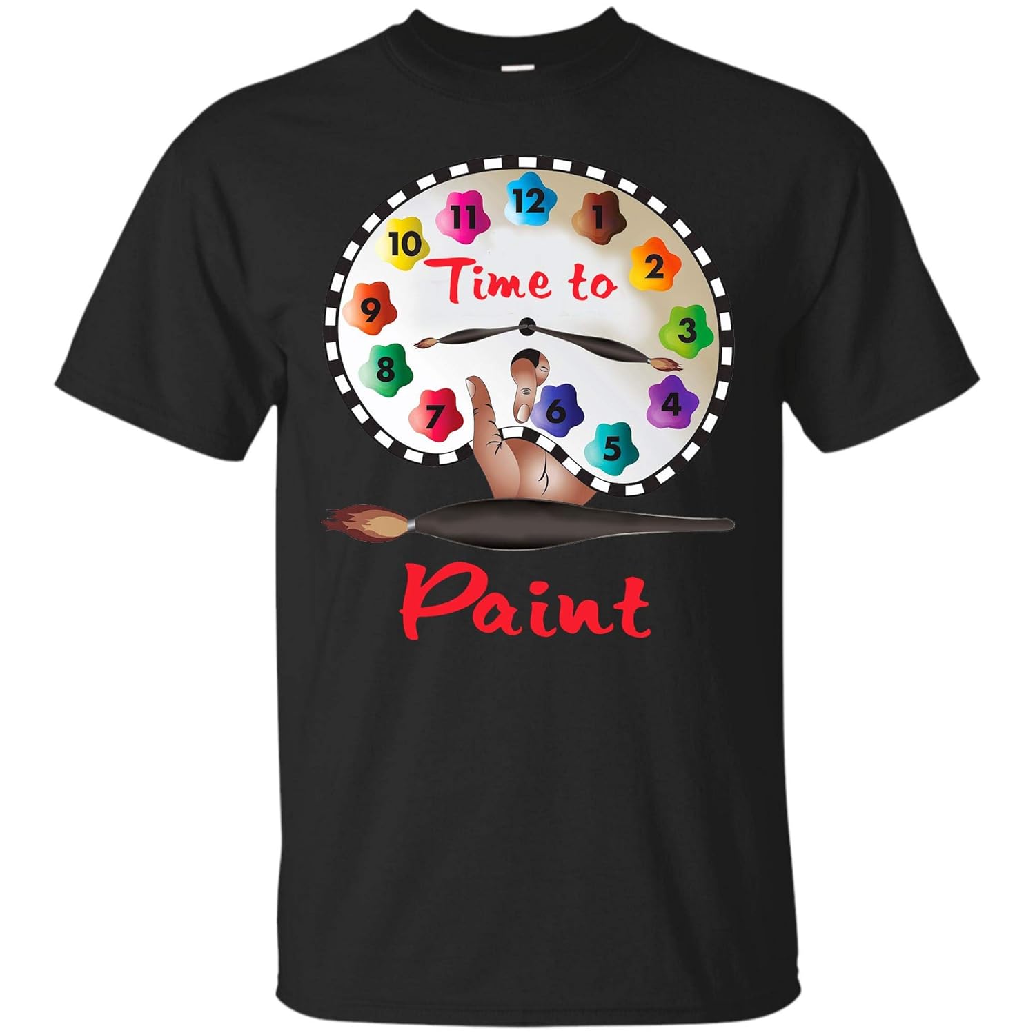 Paint Artist T Shirt Gift Pouring Fluid Art Painter Tee 1293 Kitilan