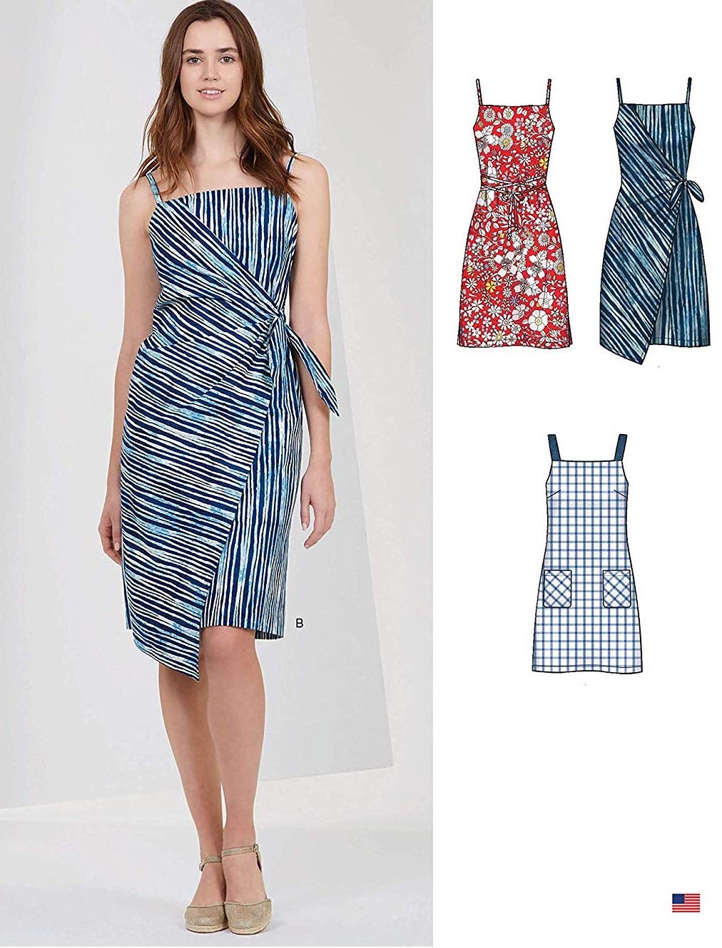 New Look Sewing Pattern N6614 Misses' Dresses, Paper, White, VARIOUS