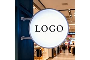 Personalized Advertising Lightbox, Custom Round Outdoor Lightbox, Waterproof Illuminated LED Double Sided Light Box Sign Logo