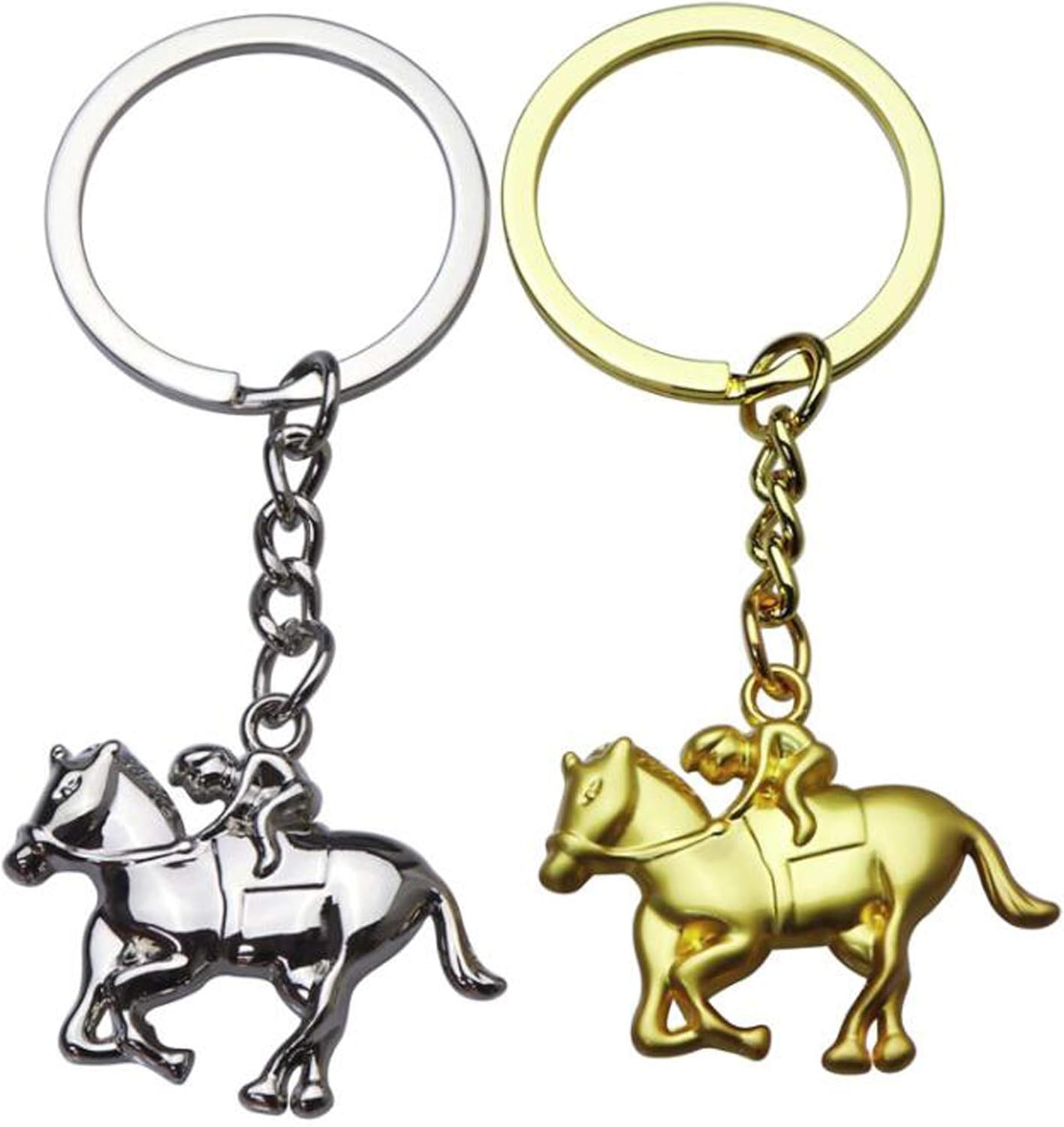 Horse Keychain Key Chains Ornaments Pendant Horserace Horses Riding