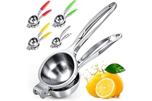 Lemon Squeezer Large, Lemon Squeezer Juicer Stainless Steel, Heavy Duty Manual Citrus Juicer Hand Press, Kitchen Tools Lime S