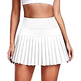 JoyGirl Pleated Tennis Skirt for Women with Shorts Athletic Golf Skort Workout Running Sports Skirts Skorts with Pockets