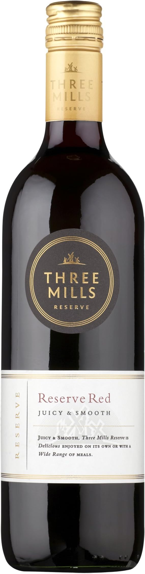 Three Mills Reserve Red Wine, 75 cl ,Case of 6