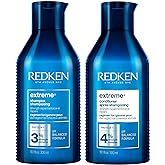 Redken Extreme Shampoo and Conditioner Set, For Damaged Hair, Hair Strengthen & Repair Damaged Hair, Detangles Hair Infused W