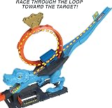 Hot Wheels City T-Rex Chomp Down Race Track with Car 1:64 Scale view 4