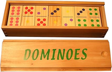 colored wooden dominoes