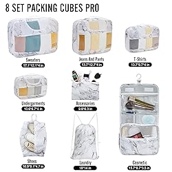 Veken 8 Set Packing Cubes for Travel