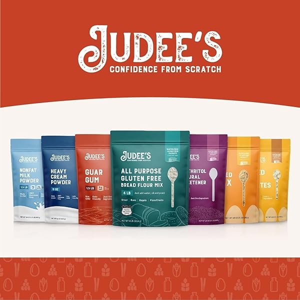 JUDEE’S CAULIFLOWER FLOUR 1 LB – JUST ONE INGREDIENT – 100% NON-GMO, GLUTEN-FREE, AND NUT-FREE – PERFECT FOR BAKING AND COOKING – GREAT FOR SOUPS, STEWS, AND CHILIS