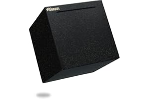 hicocool Piggy Bank for Adults Must Break to Open, Stainless Steel Adult Piggy Bank for Real Money, Unbreakable Metal Money Bank for Cash Saving (4.72 inch, Black)