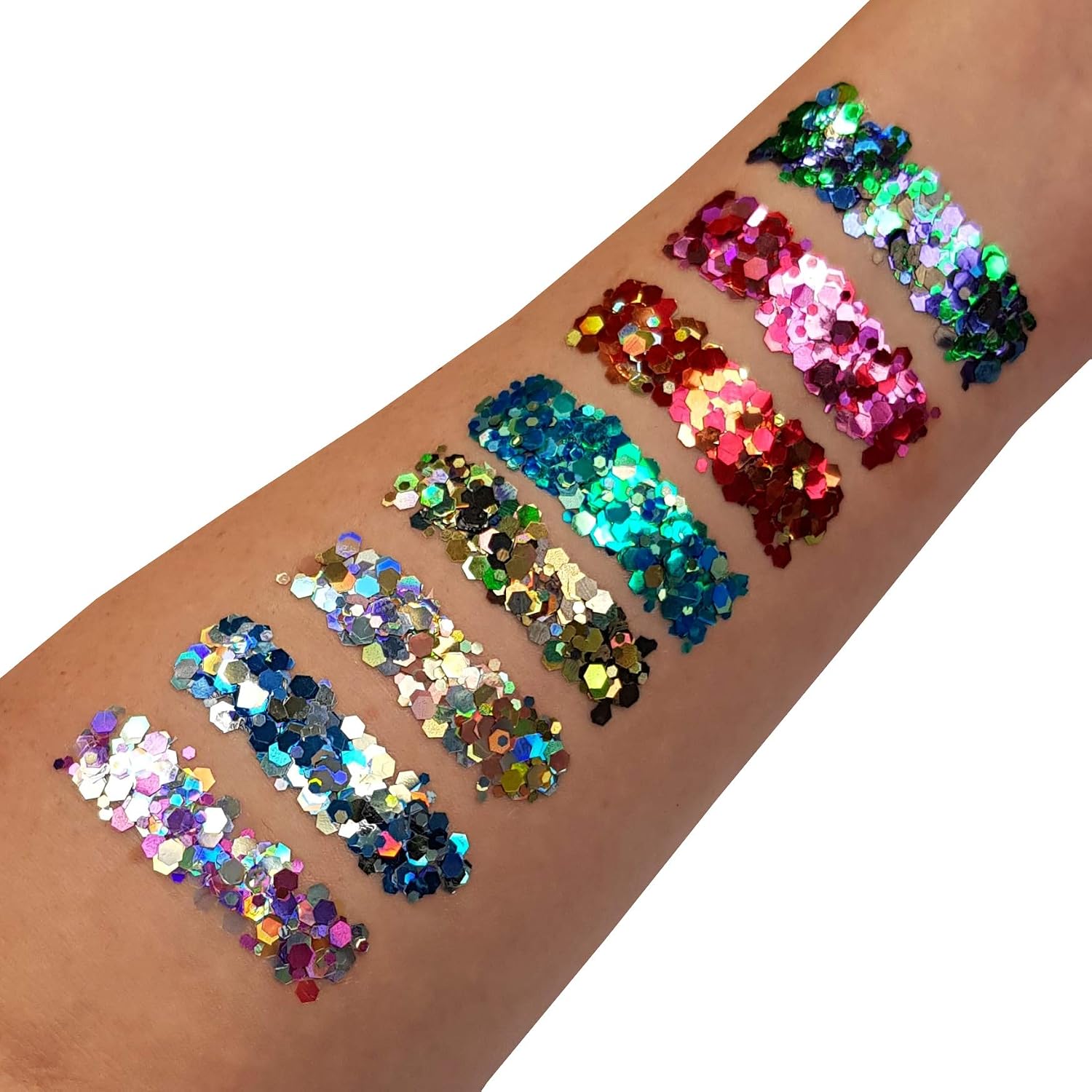 Mystic Chunky Face & Body Glitter Gel by Moon Glitter, Fairytale, Cosmetic Festival Glitter Face Paint for Face Body, Hair - Image 3