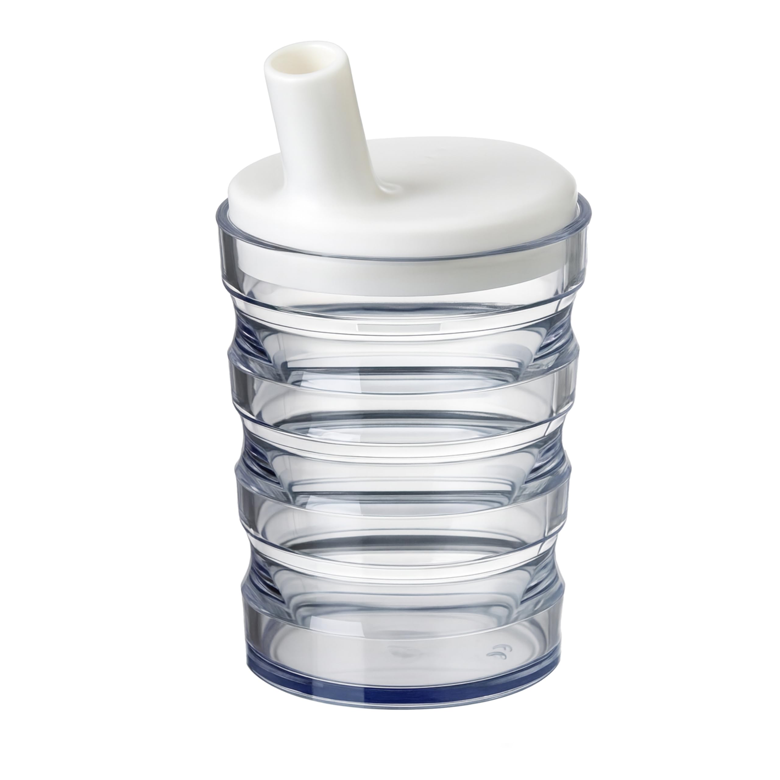 HOMECRAFT Clear Non Spill Beaker – Sippy Cup for Adults, Adult Drinking Cup for Elderly, Beakers for Elderly with Lid & Straw, Lightweight Plastic Mug, Non Spill Cups for Elderly & Disabled, 200ml