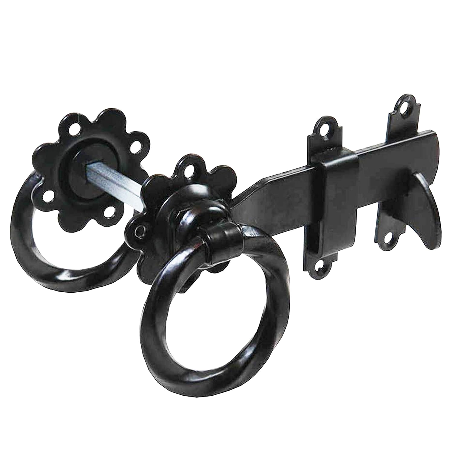 Twisted Ring Garden Gate Latch in Black Antique Finish Amazon.co.uk