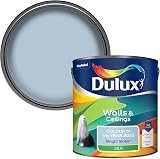 Dulux Walls & Ceilings Silk Emulsion Paint Bright Skies 2.5L Water Based view 2